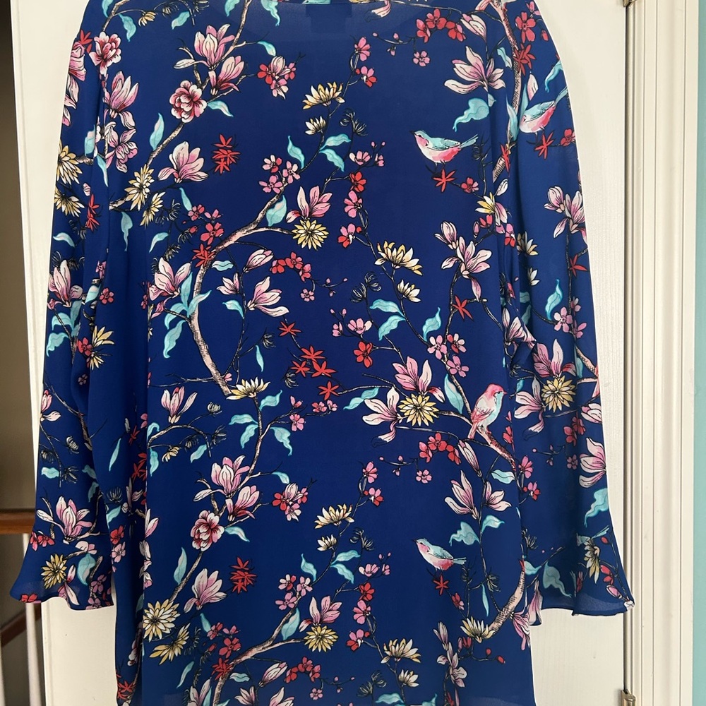 Van Huesen  Floral Long-Sleeve Women’s Top XXL